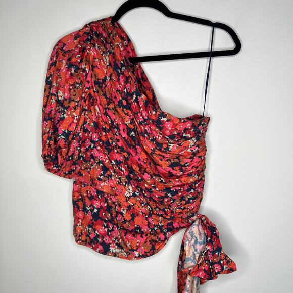 Amanda Uprichard Bexley One Shoulder Top Size M - Picture 2 of 7